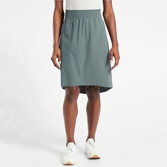 Athleta Cosmic Skirt Hi Lo Athleisure Pockets Gray Size XS - Picture 1 of 9